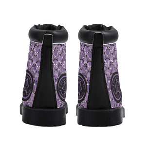 IAtomic Apparels Purp Black Hills and Mountains All Weather Boots