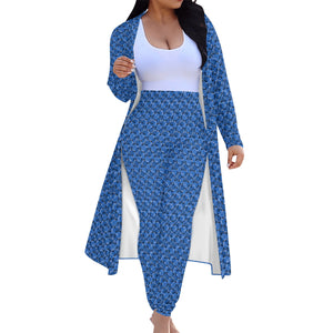 IAtomic Apparels Infamous Blue Warm Currents Ladies Two Piece