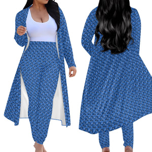 IAtomic Apparels Infamous Blue Warm Currents Ladies Two Piece