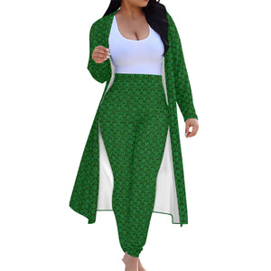 IAtomic Apparels Mean Green Warm Currents Ladies Two Piece