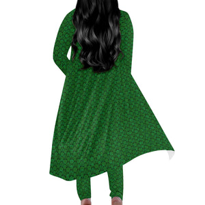 IAtomic Apparels Mean Green Warm Currents Ladies Two Piece