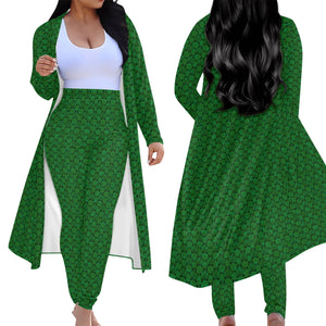 IAtomic Apparels Mean Green Warm Currents Ladies Two Piece