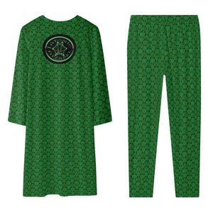 IAtomic Apparels Mean Green Warm Currents Ladies Two Piece