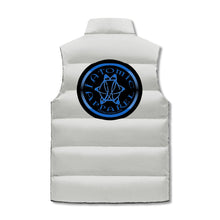 Load image into Gallery viewer, IAtomic Apparels Black Infamous Blue Warm Currents Bubble Vest