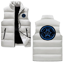 Load image into Gallery viewer, IAtomic Apparels Black Infamous Blue Warm Currents Bubble Vest