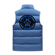 Load image into Gallery viewer, IAtomic Apparels Black Infamous Blue Warm Currents Bubble Vest