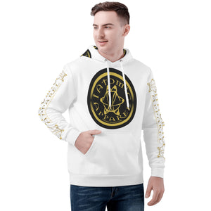 IAtomic Apparels White Gold Standard Warm Currents Unisex Hoodie