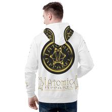 Load image into Gallery viewer, IAtomic Apparels White Gold Standard Warm Currents Unisex Hoodie