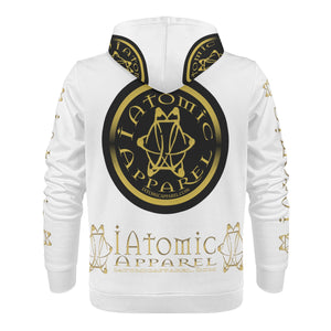 IAtomic Apparels White Gold Standard Warm Currents Unisex Hoodie