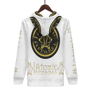 IAtomic Apparels White Gold Standard Warm Currents Unisex Hoodie