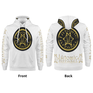 IAtomic Apparels White Gold Standard Warm Currents Unisex Hoodie