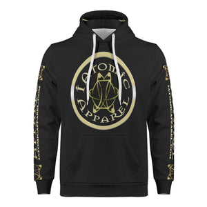 IAtomic Apparels Black Gold Standard Warm Currents Unisex Hoodie