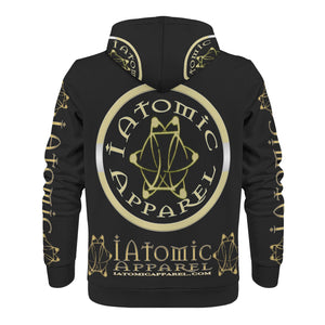 IAtomic Apparels Black Gold Standard Warm Currents Unisex Hoodie