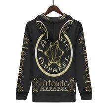 Load image into Gallery viewer, IAtomic Apparels Black Gold Standard Warm Currents Unisex Hoodie