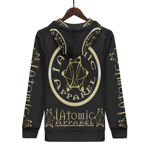 IAtomic Apparels Black Gold Standard Warm Currents Unisex Hoodie