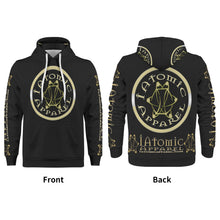 Load image into Gallery viewer, IAtomic Apparels Black Gold Standard Warm Currents Unisex Hoodie