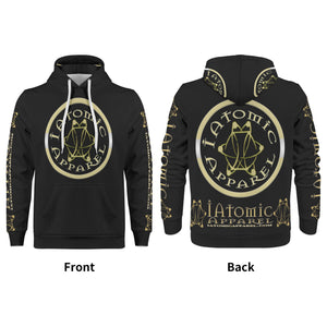 IAtomic Apparels Black Gold Standard Warm Currents Unisex Hoodie