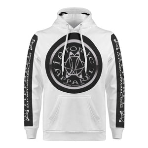 IAtomic Apparels White Platinum Status Warm Currents Unisex Hoodie