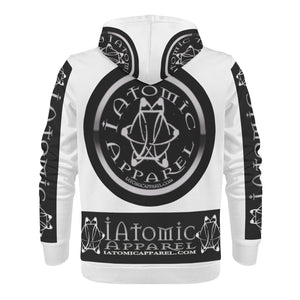 IAtomic Apparels White Platinum Status Warm Currents Unisex Hoodie