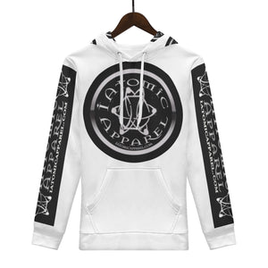 IAtomic Apparels White Platinum Status Warm Currents Unisex Hoodie