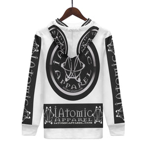 IAtomic Apparels White Platinum Status Warm Currents Unisex Hoodie