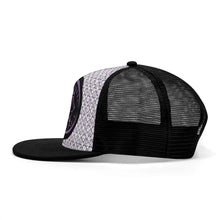 Load image into Gallery viewer, IAtomic Apparels Black Purp Summer Snapback