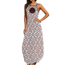 Load image into Gallery viewer, IAtomic Apparels Dirty Red 3/4ths Sleeveless Summer Dress