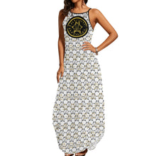 Load image into Gallery viewer, IAtomic Apparels White Gold Standard 3/4ths Sleeveless Summer Dress