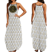 Load image into Gallery viewer, IAtomic Apparels White Gold Standard 3/4ths Sleeveless Summer Dress