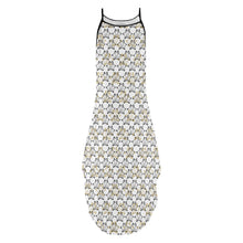 Load image into Gallery viewer, IAtomic Apparels White Gold Standard 3/4ths Sleeveless Summer Dress