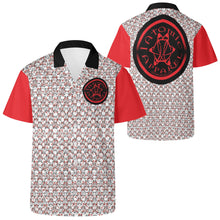 Load image into Gallery viewer, IAtomic Apparels White Dirty Red All Occasions Short Sleeved Shirt