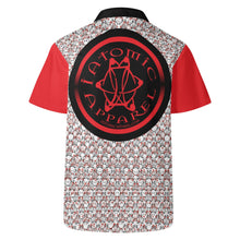 Load image into Gallery viewer, IAtomic Apparels White Dirty Red All Occasions Short Sleeved Shirt