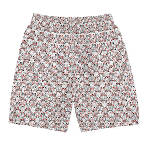 IAtomic Apparels White Dirty Red All Occasions Mens Shorts