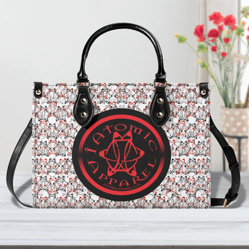 IAtomic Apparels White Dirty Red Vegan Freindly Tote Bags