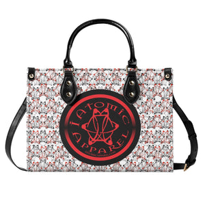 IAtomic Apparels White Dirty Red Vegan Freindly Tote Bags