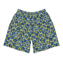 Load image into Gallery viewer, IAtomic Apparel&#39;s Blue Canary Men&#39;s Recycled Athletic Shorts