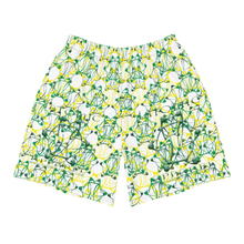 Load image into Gallery viewer, IAtomic Apparel&#39;s Canary Green Men&#39;s Recycled Athletic Shorts