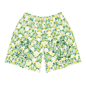 IAtomic Apparel's Canary Green Men's Recycled Athletic Shorts