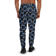 Load image into Gallery viewer, IAtomic Apparel&#39;s Black Infamous Blue Luxury Joggers