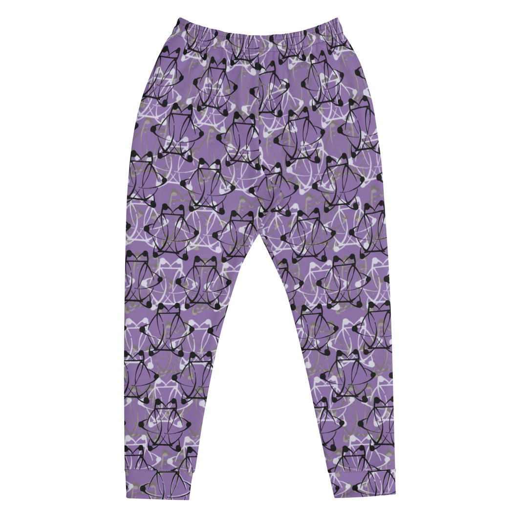 IAtomic Apparel's Purp Black Unisex Luxury Joggers