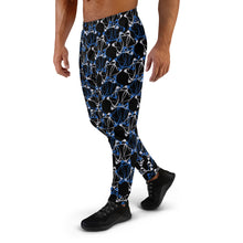 Load image into Gallery viewer, IAtomic Apparel&#39;s Black Infamous Blue Luxury Joggers