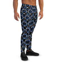 Load image into Gallery viewer, IAtomic Apparel&#39;s Black Infamous Blue Luxury Joggers