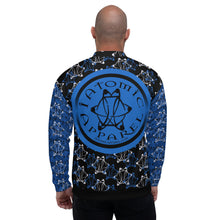 Load image into Gallery viewer, IAtomic Apparel&#39;s Infamous Blue Unisex Bomber Jacket