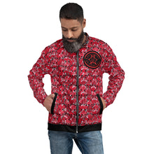 Load image into Gallery viewer, IAtomic Apparel&#39;s Dirty Red Unisex Bomber Jacket