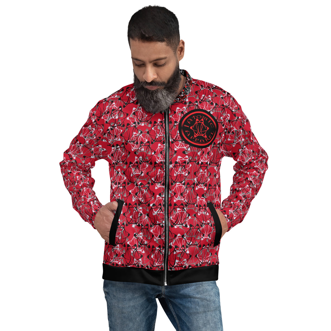 IAtomic Apparel's Dirty Red Unisex Bomber Jacket