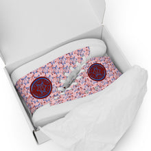 Load image into Gallery viewer, IAtomic Apparel&#39;s Pink Blue Cherry NotChux Men’s high top canvas shoes