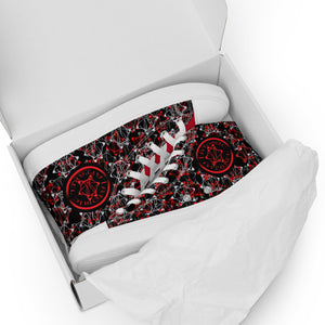 IAtomic Apparel's Dirty Red Men’s NotChux high top canvas shoes