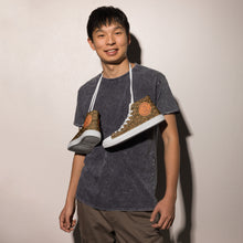 Load image into Gallery viewer, IAtomic Apparel&#39;s  Brown Goldor Men’s high top NotChux