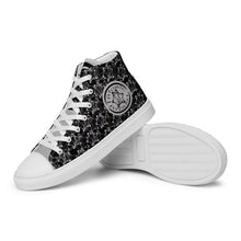 Load image into Gallery viewer, IAtomic Apparel&#39;s Platinum Status Men’s NotChux high top canvas shoes