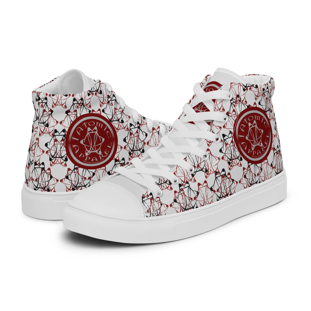 IAtomic Apparel's Whisper Gray Men’s NotChux high top canvas kicks